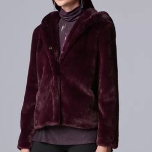 Simply Vera Vera Wang Faux Fur Coat